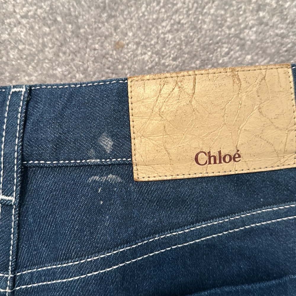 Chloe Contrast Stitch Jeans View 5